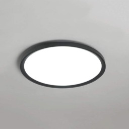 LED Ceiling Light Fixture Cool White Round Flush Mount Black 27cm