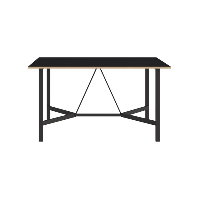 Decortie Dalma Dining Table 140x80cm Black Wood Oak