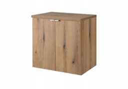 Bathroom Vanity Unit with Basin 600mm Wall Cabinet Oak Storage Sink Unit Nova