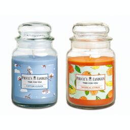 Price's Candles Cotton Clouds & Tropical Citrus