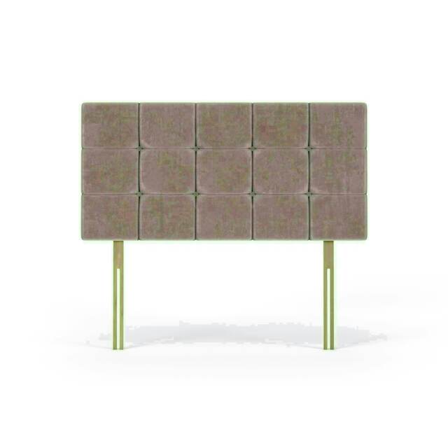 Valencia Mink Naples Velvet Headboard Single Multi