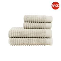 Vinga Landro Towel Set (Pack of 4) - Off White - One Size Cream One size