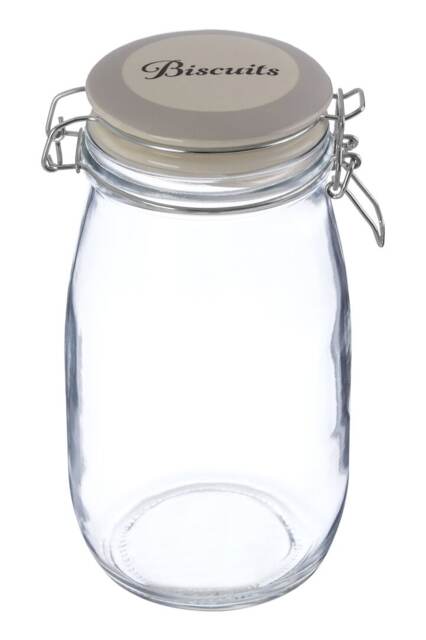 Diego Biscuit Glass Storage Jar 1500ml