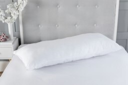 Bolster Pregnancy Maternity Support Pillow Soft Microfibre Cover With 100% Hollowfibre Filling King White Double