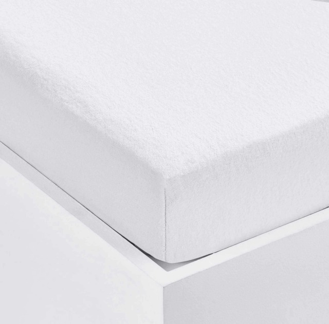Stretch Terry Fitted Sheets White Cot