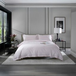 Southport 100% Cotton Duvet Cover Set with Cuffed Finish – Soft, Breathable, Premium Quality Bedding Pink Rose Double