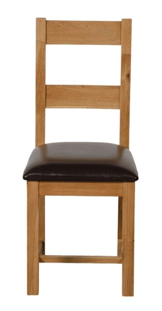 Lincoln Solid Oak Dining Chairs for Dining Room or Kitchen Brown Light Oak