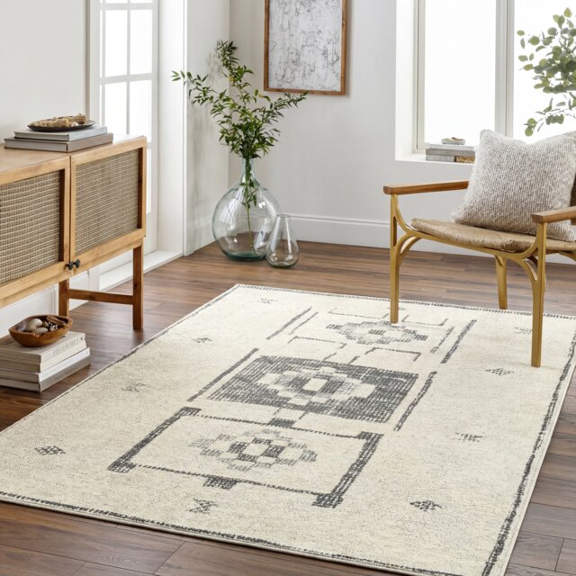 LIVABLISS Becki Owens Solana-Global Rug 200 x 275 cm Black Ivory