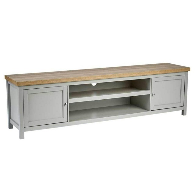 Console TV Stand Television Unit Living Room Furniture Oak Solid