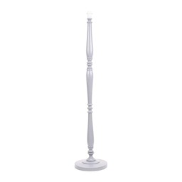 ValueLights Victoria Grey Wood Floor Lamp Base Only Grey