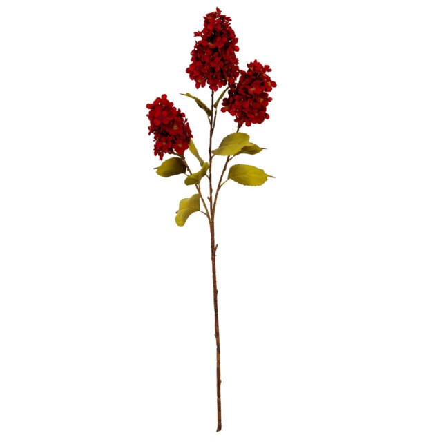 Hill Interiors Spear Hydrangea Artificial Flower Spray Red Red/Green One Size 1