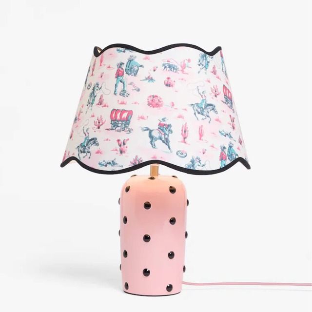 Cath Kidston Pink Cowgirl Scallop Spot Table Lamp