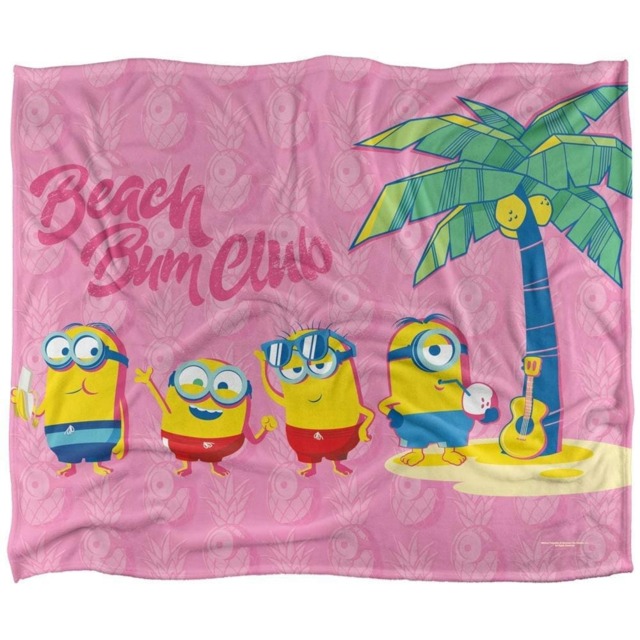 Minions Beach Bum Club Blanket - White - One Size