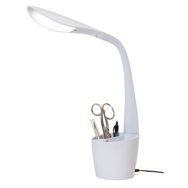 PURElite Natural Daylight Hobby Lamp - Table & Desk Lamp, Flexible LED Light with 4 Brightness Settings for Reading & Crafts