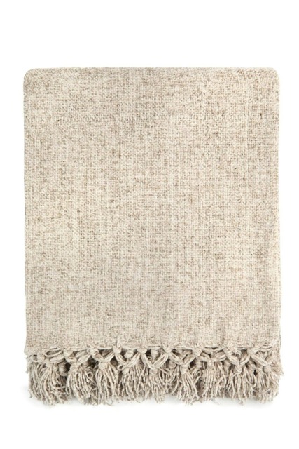 Darcy Tassel Dove Grey Blanket/Throw Grey Grey 130x150cm