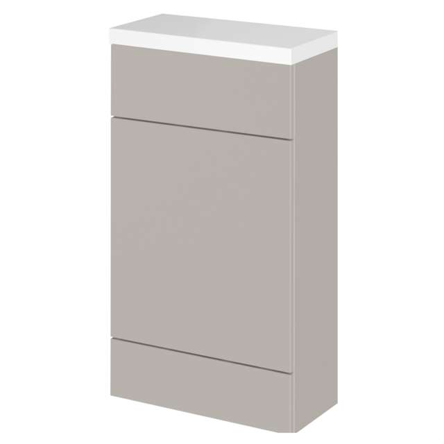 Balterley Alrewas Contemporary Floor Standing Compact WC Unit, Pebble Grey, 500mm