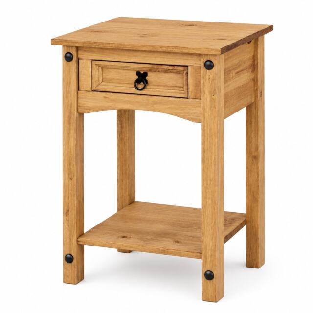Corona Console Table 1 Drawer Mexican Solid Pine Hall End