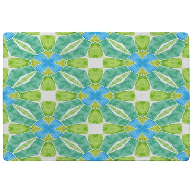 Green Optimal Boho Chic Rug Multi