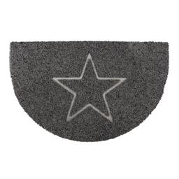 Oseasons Star Half Moon Doormat in Grey