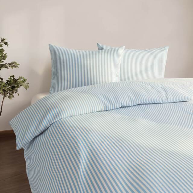 Martex Studio Edition Blue Pinstripe Duvet Cover Set - Double