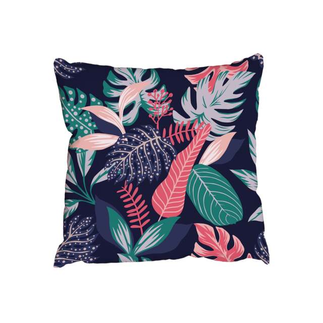 Painted tropical exotic leaves (Outdoor Cushion)