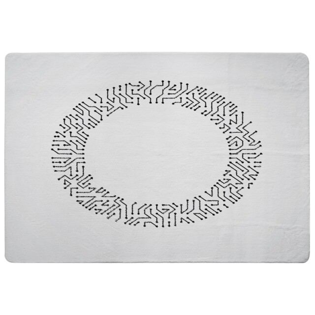 Abstract Technology Rug Multi