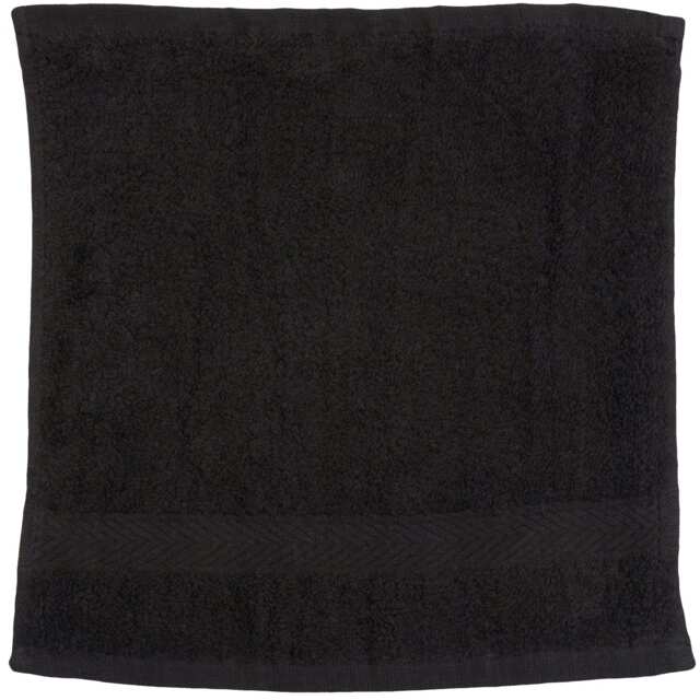Towel City Luxury Range 550 GSM - Face Cloth / Towel (30 X 30 CM) - Black - One Size