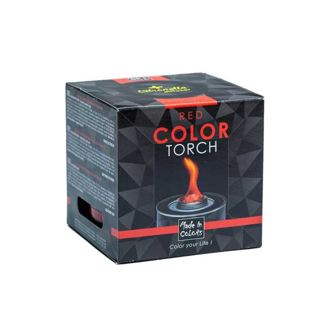 Color Torch Outdoor Garden Citronella Candle - 1 x 330ml Red