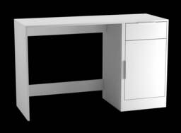Desk with Cabinet, Drawer, and PC Storage - 1 Door, 1 Drawer