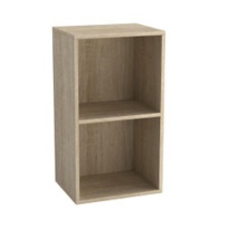 Wooden Bookcase Shelving Display Storage Shelf Unit Wood Shelves Multi Antique Oak 2 Shelf 1