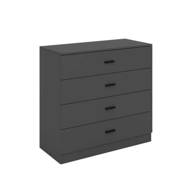 Black - Chest of 4 Drawers Black 1