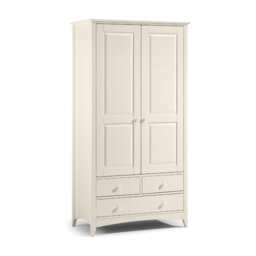 Premium Luma Combination Wardrobe in Stone White