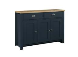 Highgate 3 Door 2 Drawer Sideboard Navy