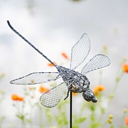 Anax Metal Dragonfly Garden Stake Decoration