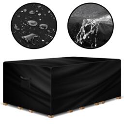 Gracious Gardens Rectangular 150x90x75cm Outdoor Patio Waterproof Garden Furniture Rattan Cover