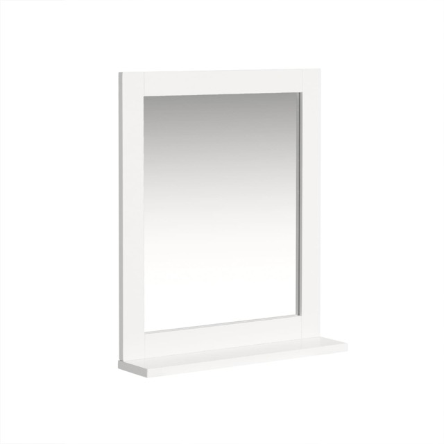 SoBuy FRG129-W,Wall Mounted Bathroom Mirror with Shelf White White 1