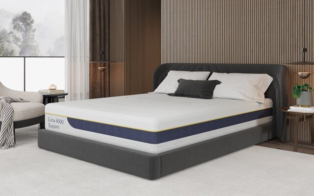 Luna 4000 Support Gel Memory Pocket Hybrid Mattress Small Double White Small Double 1