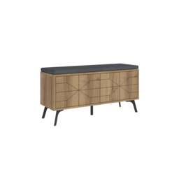 Decortie Dune Shoe Storage Bench 107x35x55cm Dark Oak Effect
