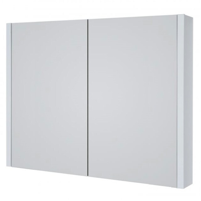 Mirror Bathroom Cabinet 800mm Wide - White White White 1