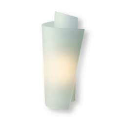 Vetro 1 Light Indoor Wall Light Satin Steel, Acid Glass
