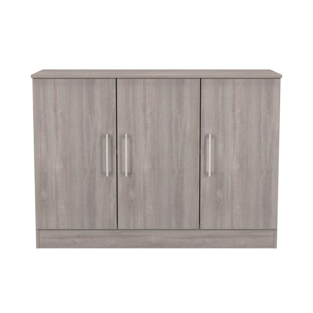 Gloucester 3 Door Sideboard in Grey Oak (Ready Assembled) Grey Grey Oak