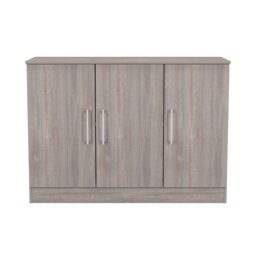 Gloucester 3 Door Sideboard in Grey Oak (Ready Assembled) Grey Grey Oak