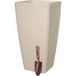 Primrose Stone Effect Resin Indoor Outdoor Flared Planter Trough in White 76cm