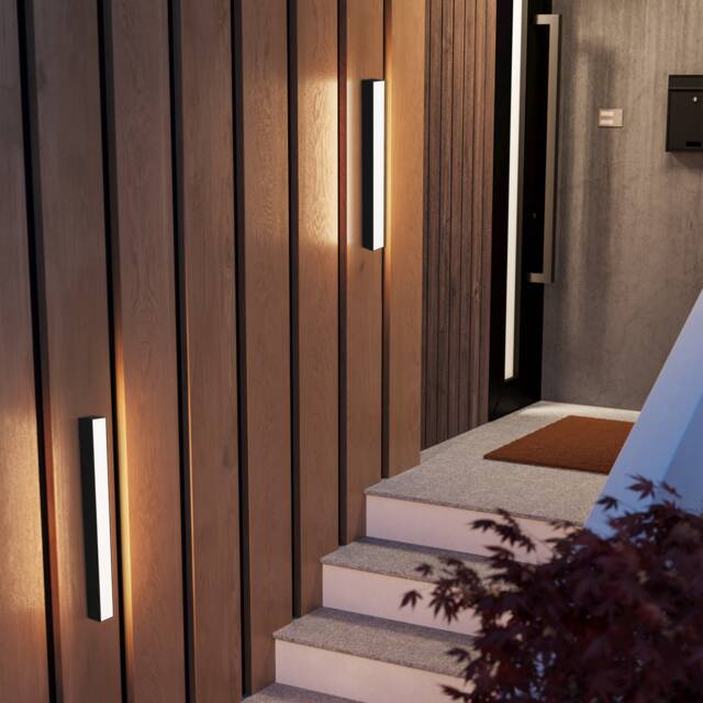 EGLO Salitta LED Extended Surface-Mounted Light Black, 58cm Brown