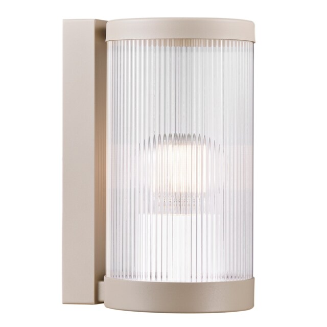 Nordlux Coupar Outdoor Wall Light Sand Plastic Solar E27 Sensor Weatherproof - Mains Powered, IP54 Cream Sand