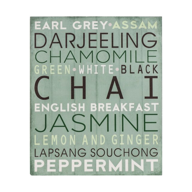 Orsina Chai Wall Plaque, Rustic Wood Sign With “Chai” Typography In Bold Letters, Warm Natural Finish Adds