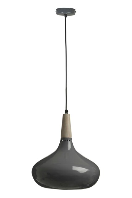 Interiors by Premier Grey Pendant Light, Reliable Grey Pendant Light Shade, Easy Installation Ceiling Pendant for Home, Office