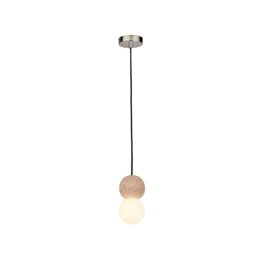 Black Marble Base Table Lamp With Amber Led Bulb