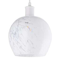 Contemporary Designer Opal White Snowflake Glass Pendant Ceiling Lighting Shade White White 1