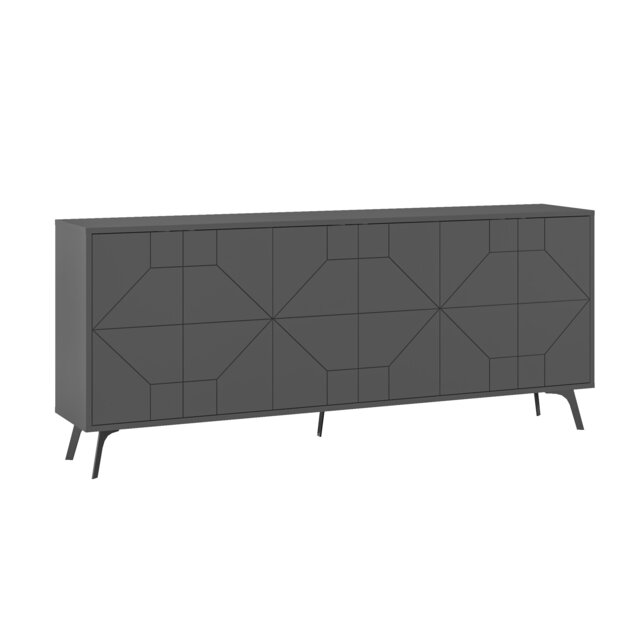 Decortie Dune Large Sideboard 181cm Anthracite Grey